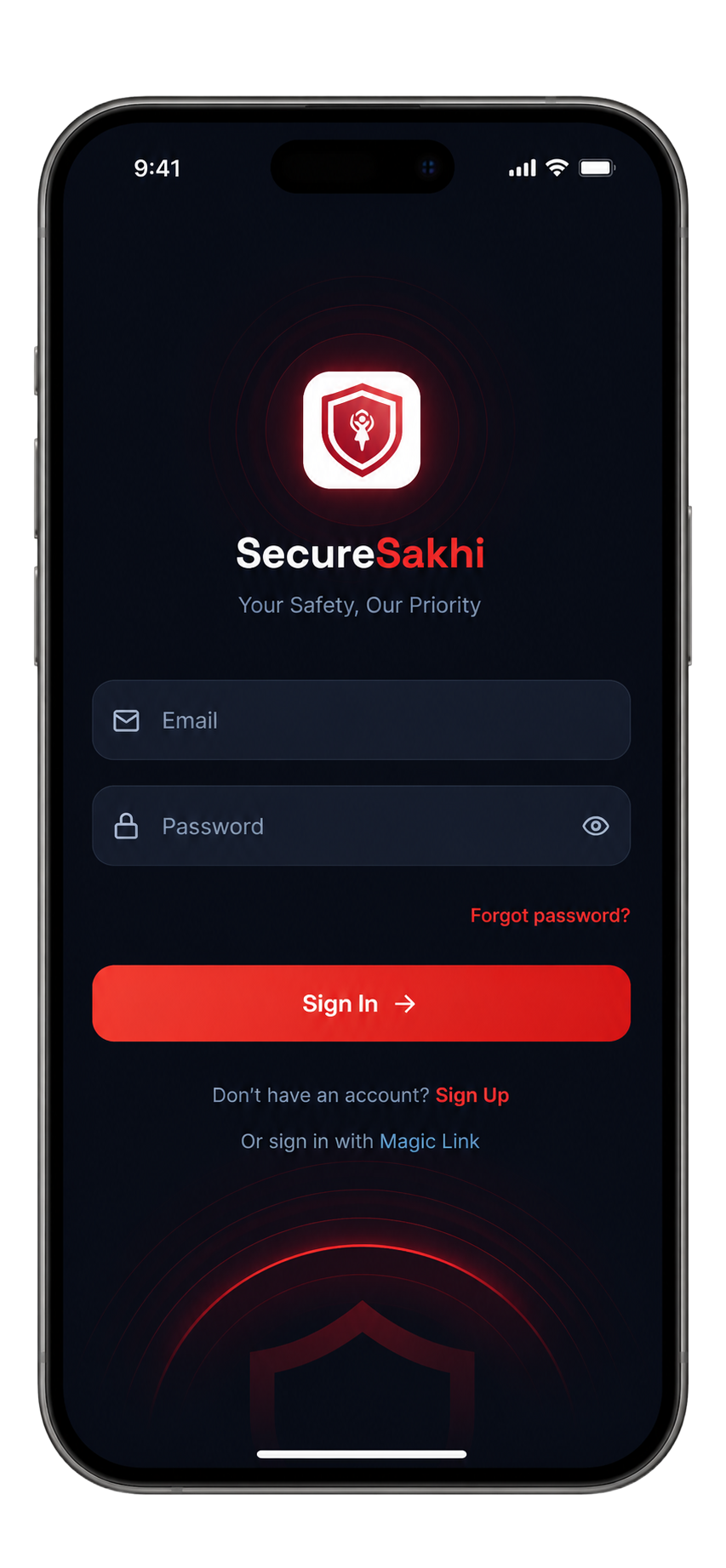 Sakhi Safety dashboard