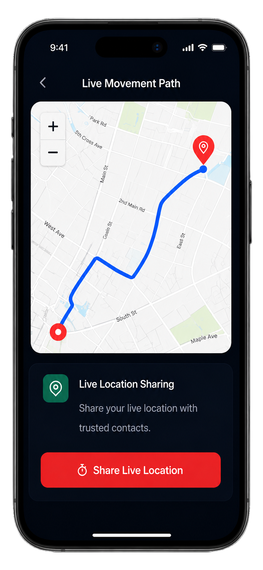 Sakhi Safety location